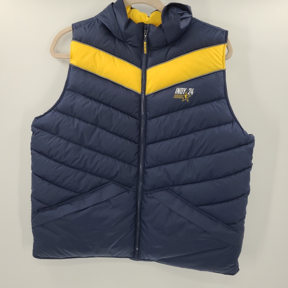 NBA All Star 2024 Indy Indianapolis Puffer Volunteer Vest Size XL Pacers